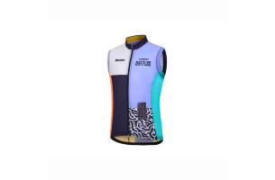 Gilet de cyclisme Santini réplique de l’équipe Trek Driftless.