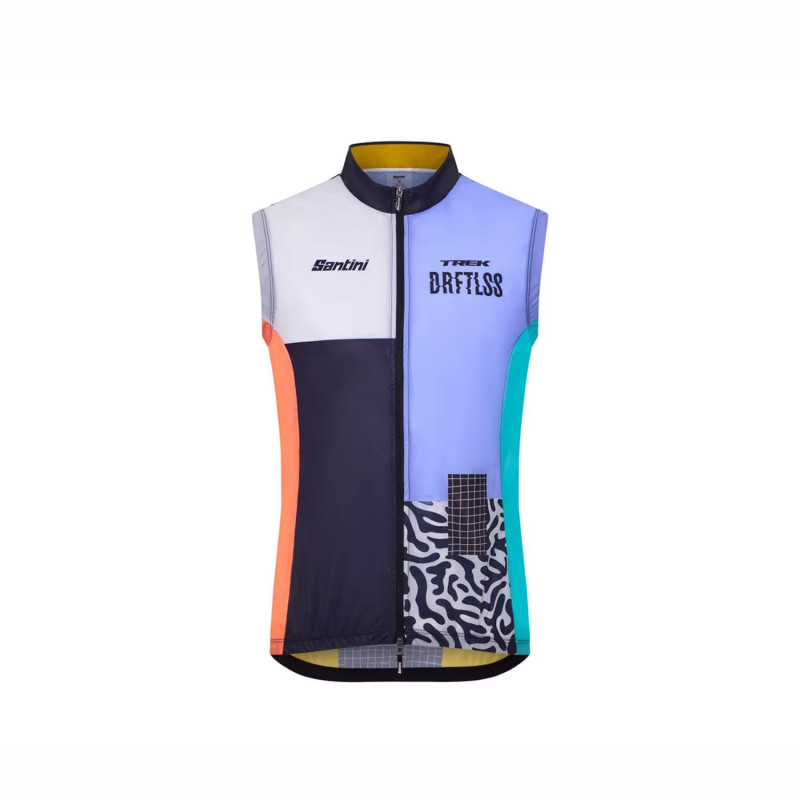 Gilet de cyclisme Santini réplique de l’équipe Trek Driftless.