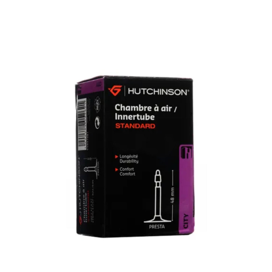 Chambre à air de vélo de ville STANDARD 700x37-50 SCHRADER