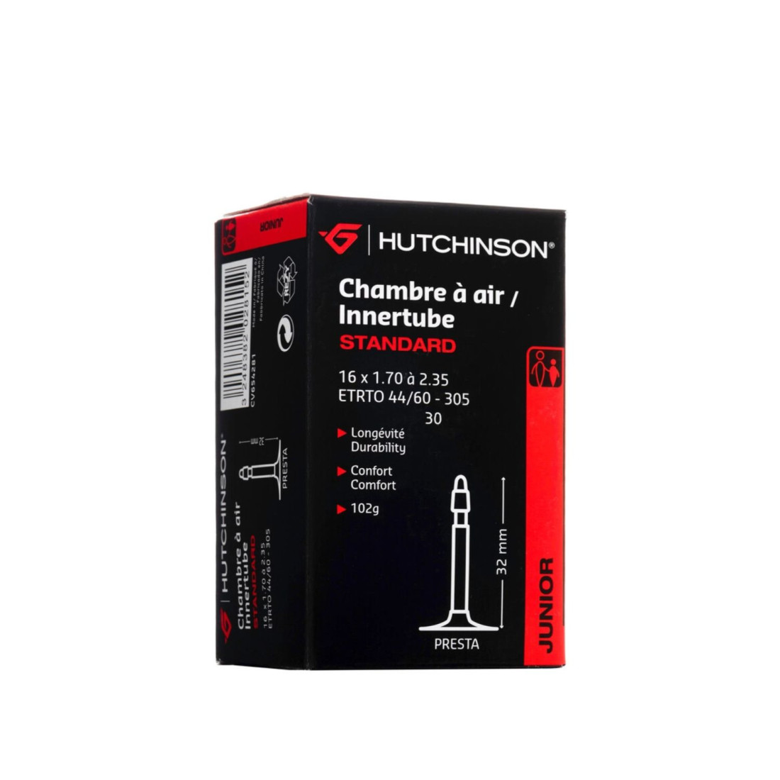 Chambre A Air Standard 16x1.70/2.35 Presta