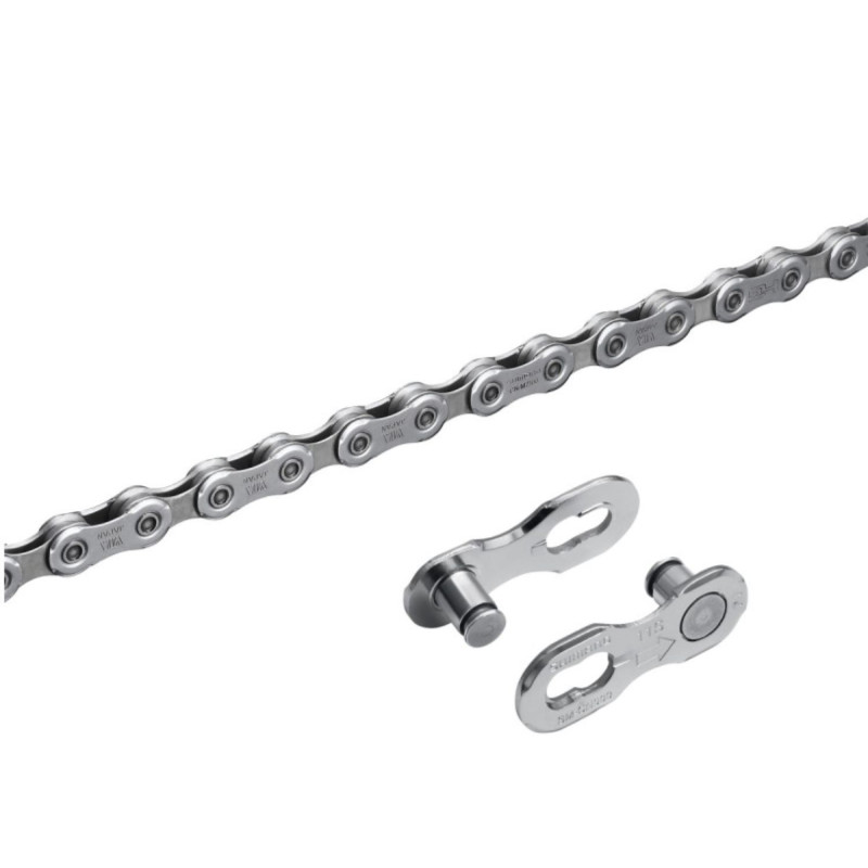 Chaîne vélo route et VTT Shimano 12 vitesses 126 maillons