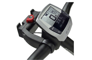 Fixation de panier avant Klickfix VAE-e-bike sur cintre diam 22-26mm +31.8mm (avec antivol)