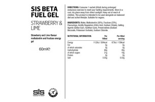 Gel SIS Beta Fuel fraise / citron vert 60ml