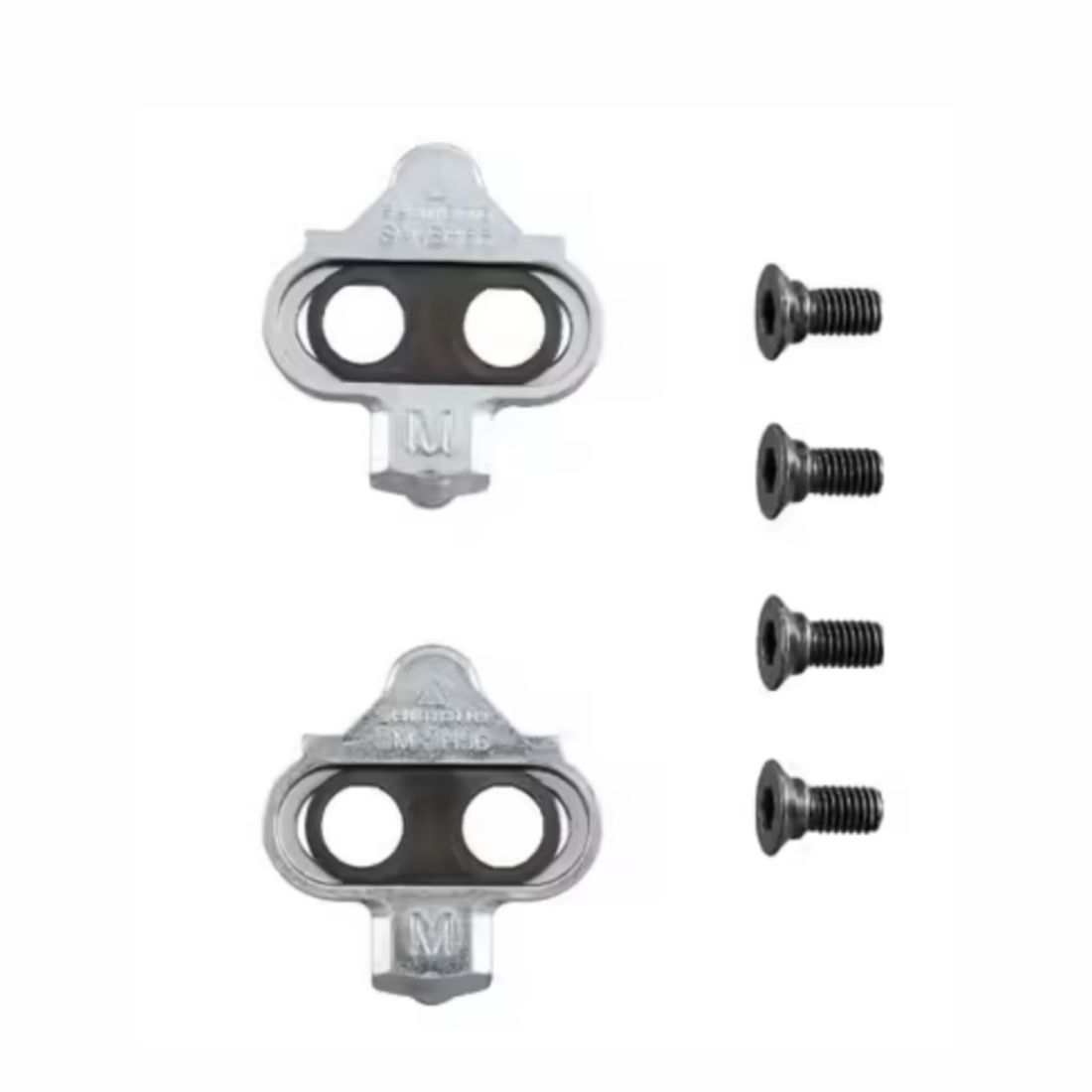 Paire de cales VTT argent Shimano