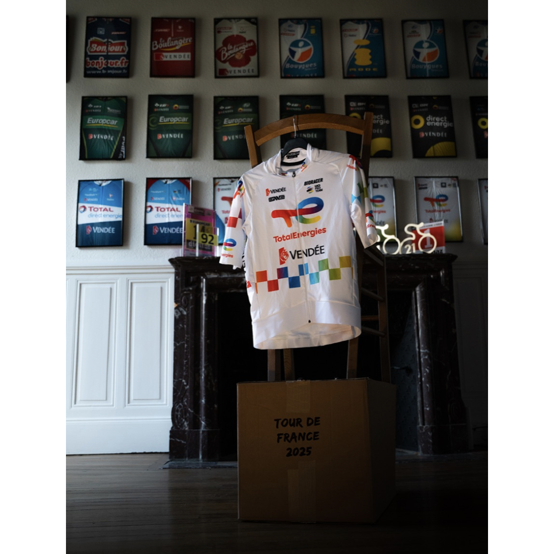 Maillot Cycliste Direct Énergie Violet Taille S – Akena Vérandas, Vintage Vélo