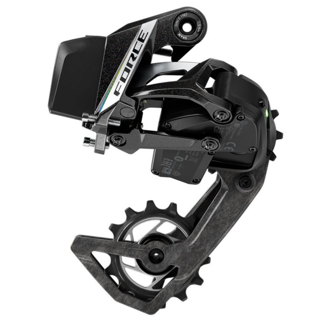 Dérailleur arrière Sram Force AXS E1 36D 2x12V carbone noir