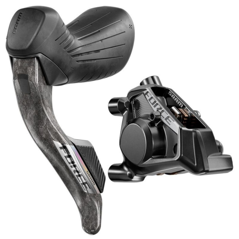 Kit Sram Force AXS levier gauche / étrier avant flat mount 20mm offset 950mm carbone